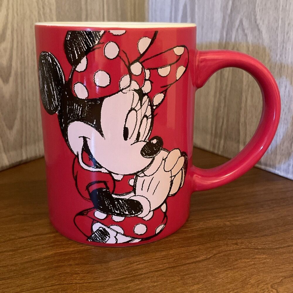 Disney Minnie Mouse "It's All About Me" Red Coffee Cup Mug Jerry Leigh 12 oz